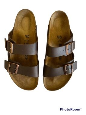 Men’s Birkenstock Arizona Dark brown size 43 (10) new!